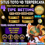 Daftar Togel Hadiah Terbesar 10 Juta Situs Toto Nana4D Terpercaya. Jika saat ini anda sedang mencari situs toto togel 4D