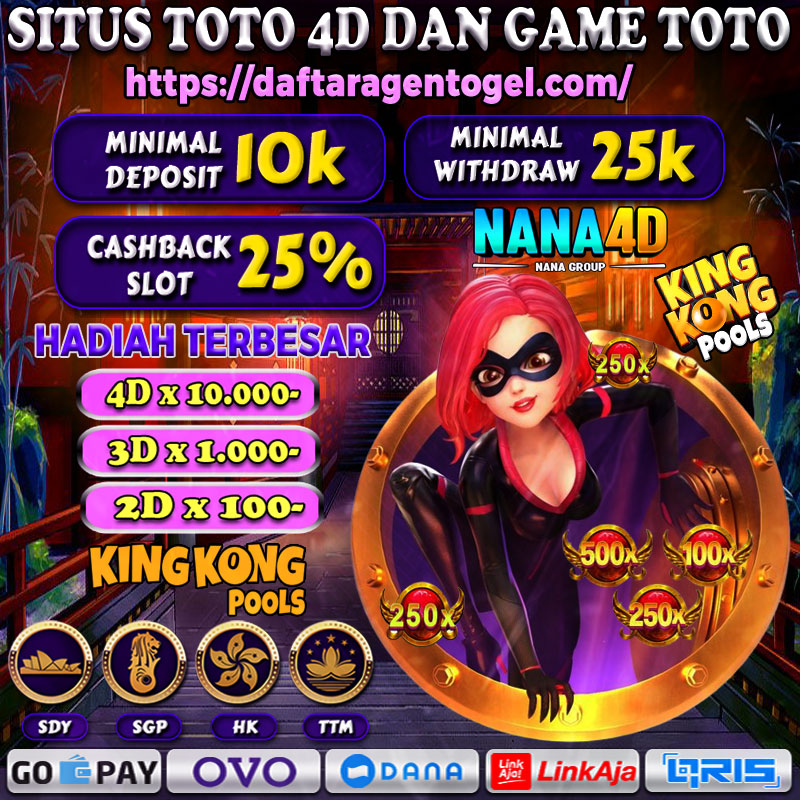 Nana4D Link Situs Toto 4D Dan Game Toto Terpercaya. Selamat datang di link situs toto 4D dan juga game toto terpercaya